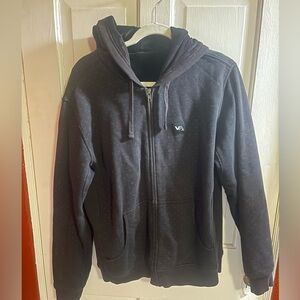 Rvca velour lined hoodie medium